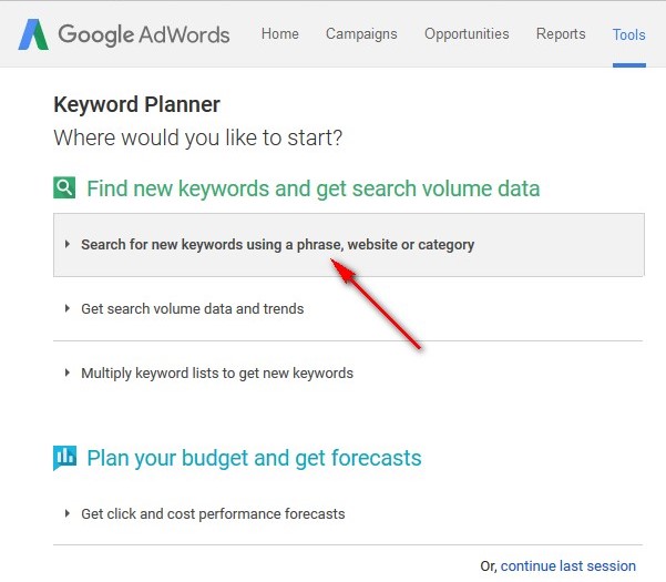 google-keyword-planner-search-keyword
