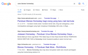 bisnes-homestay-google